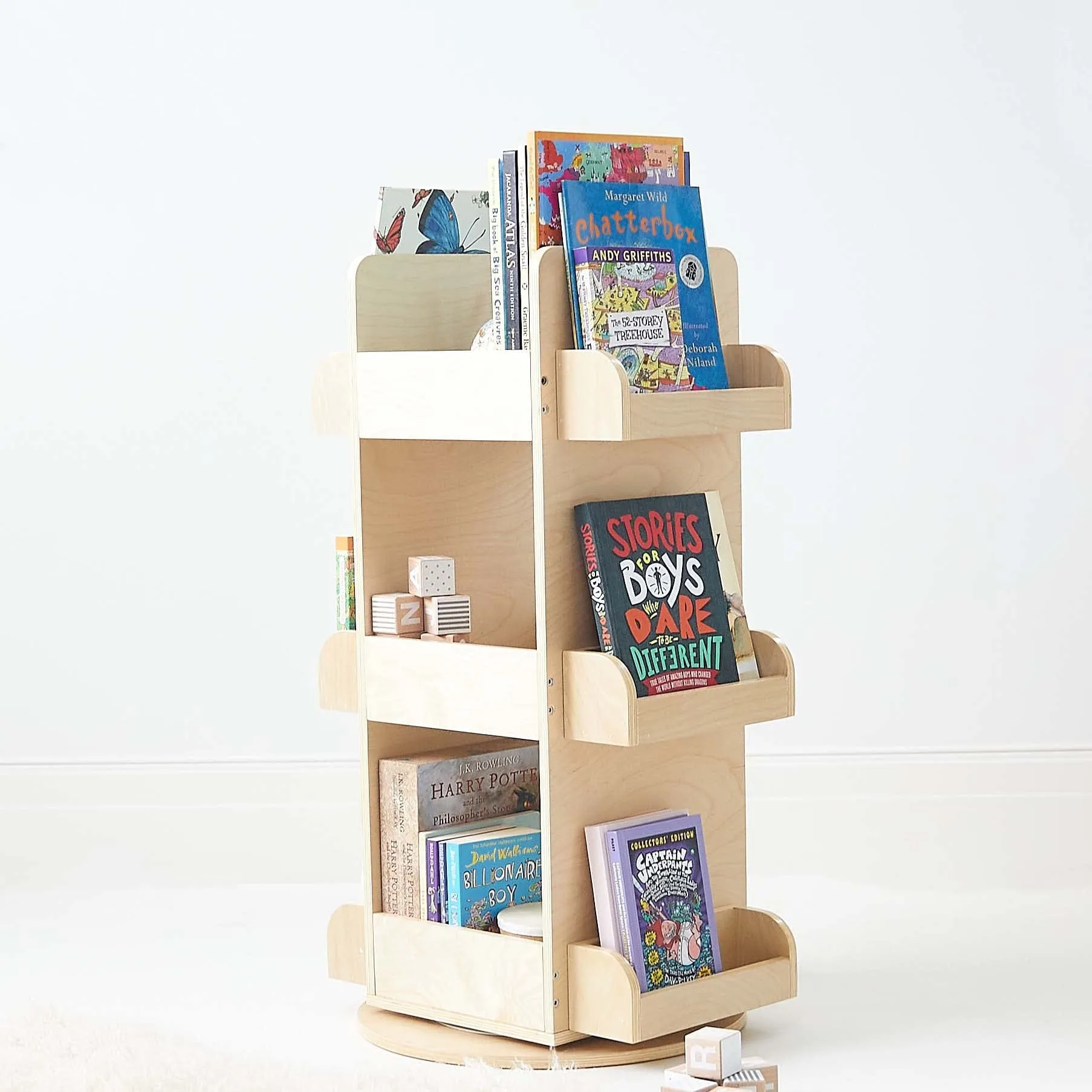 2 in 1 Rotating Bookshelf / Toy Organiser