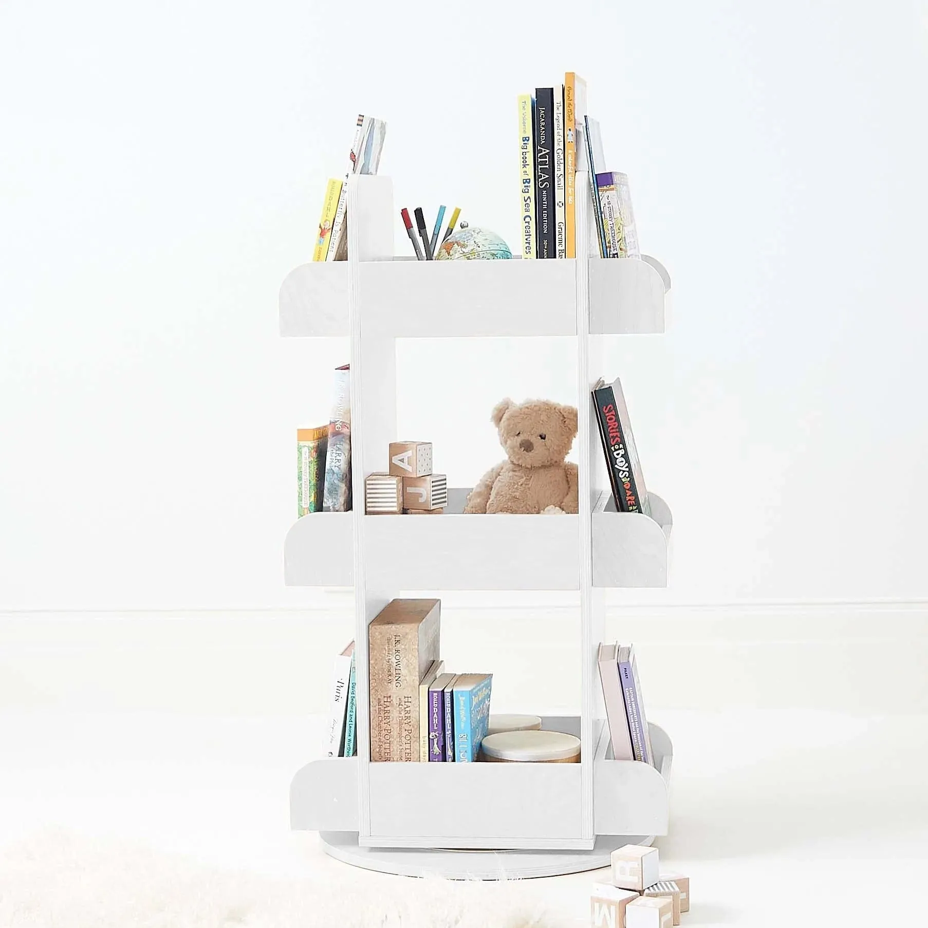 2 in 1 Rotating Bookshelf / Toy Organiser