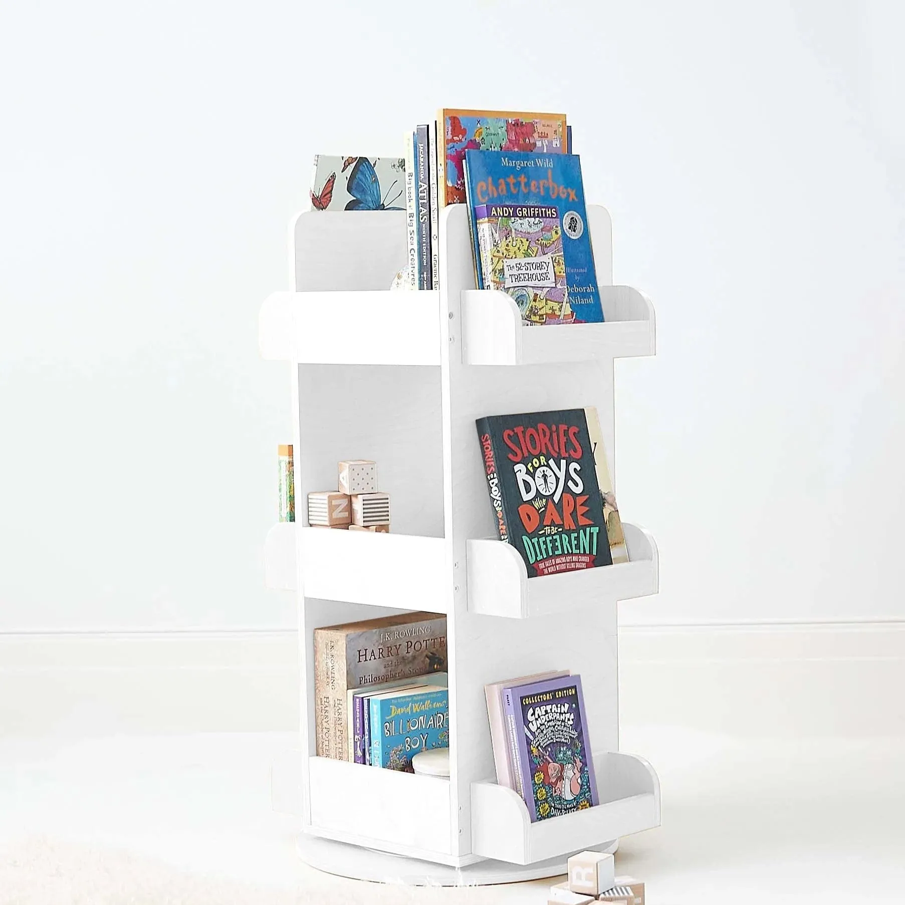 2 in 1 Rotating Bookshelf / Toy Organiser