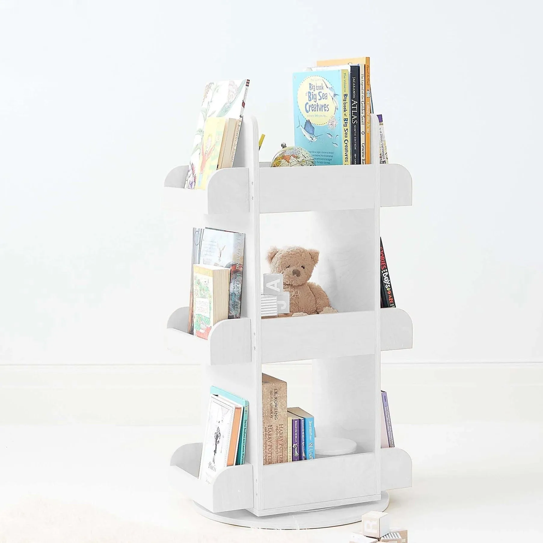 2 in 1 Rotating Bookshelf / Toy Organiser