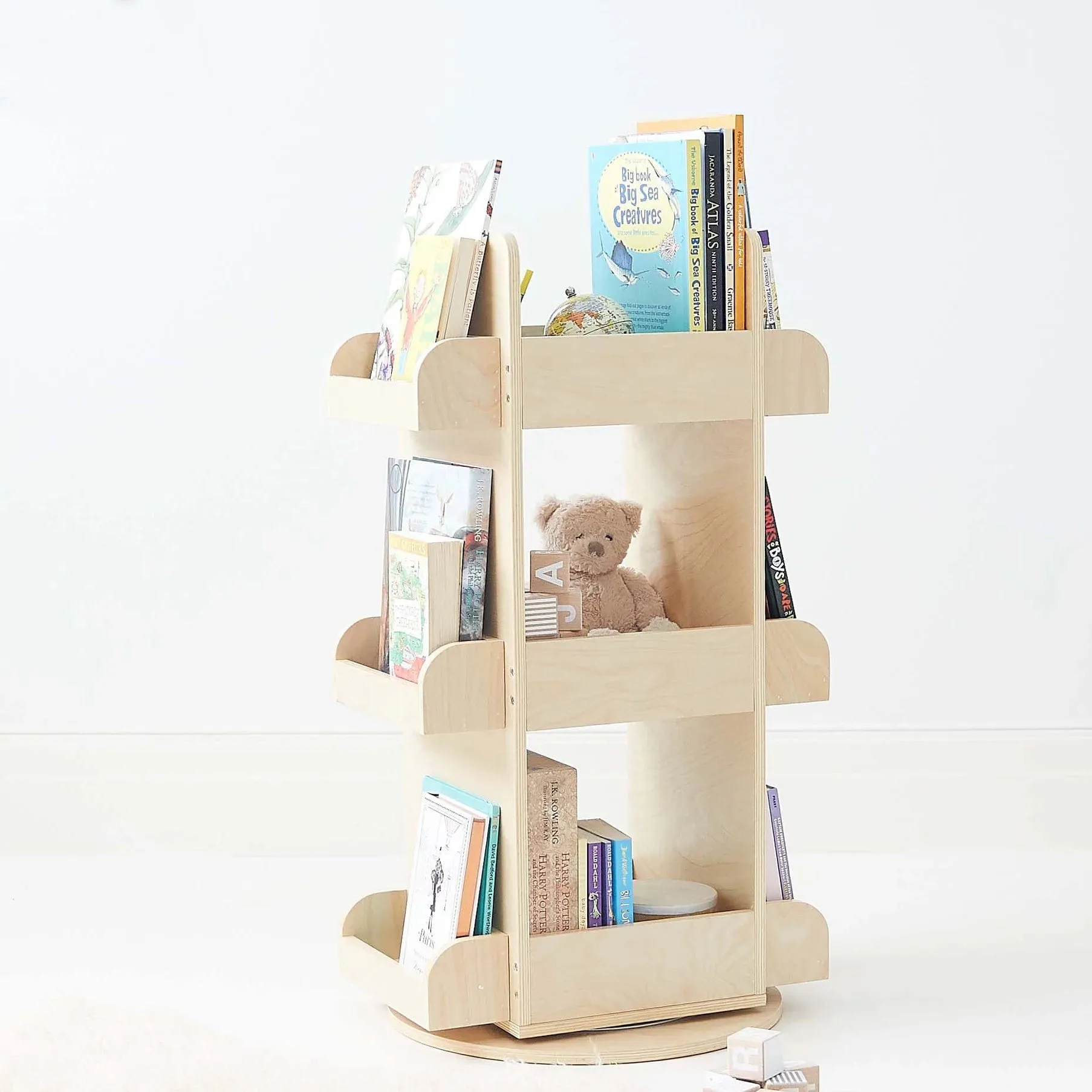 2 in 1 Rotating Bookshelf / Toy Organiser