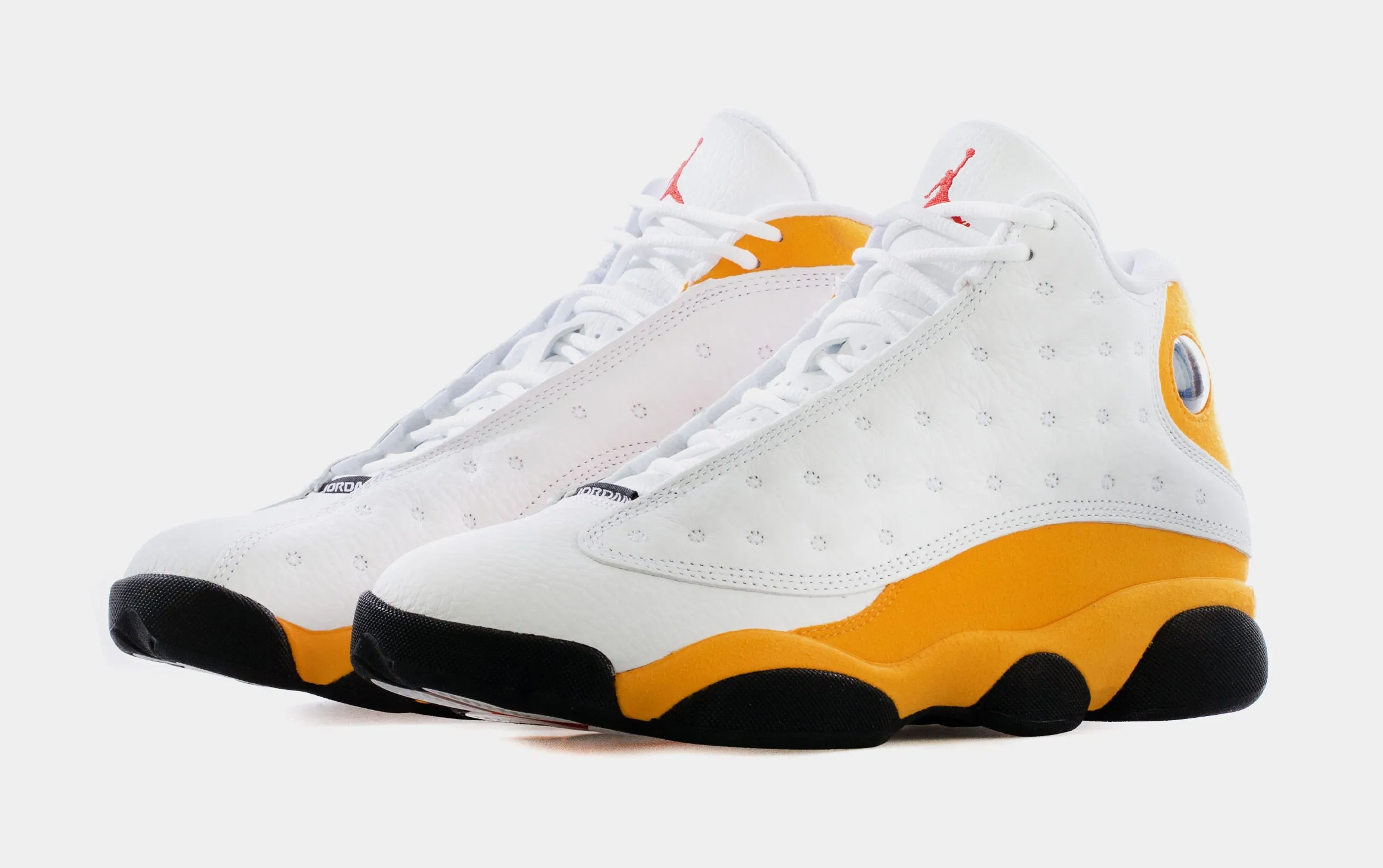 Air Jordan 13 Retro Del Sol Mens Lifestyle Shoes (White/Yellow) Limit One Per Customer