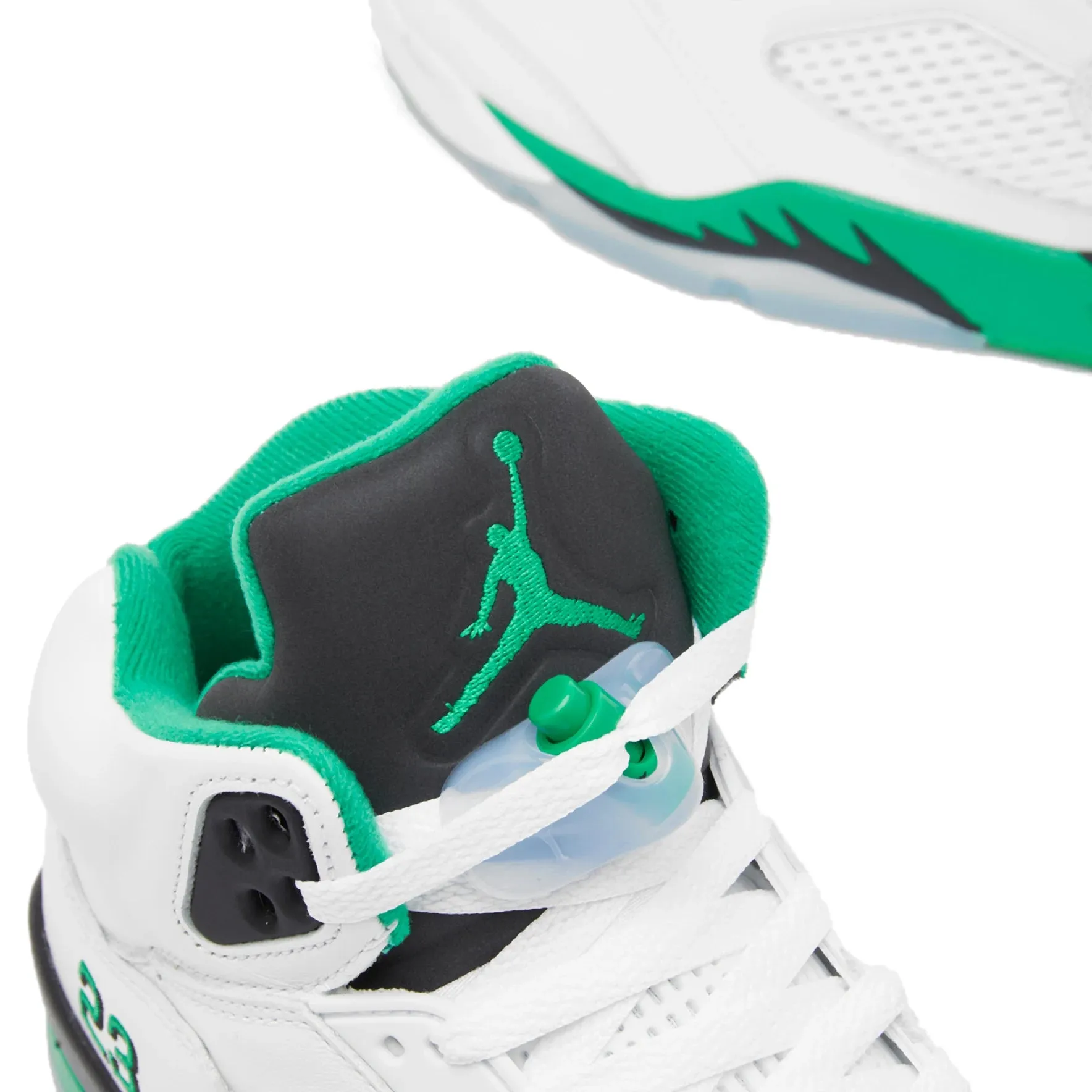 Air Jordan W 5 RETRO sneakers, white/green/blue