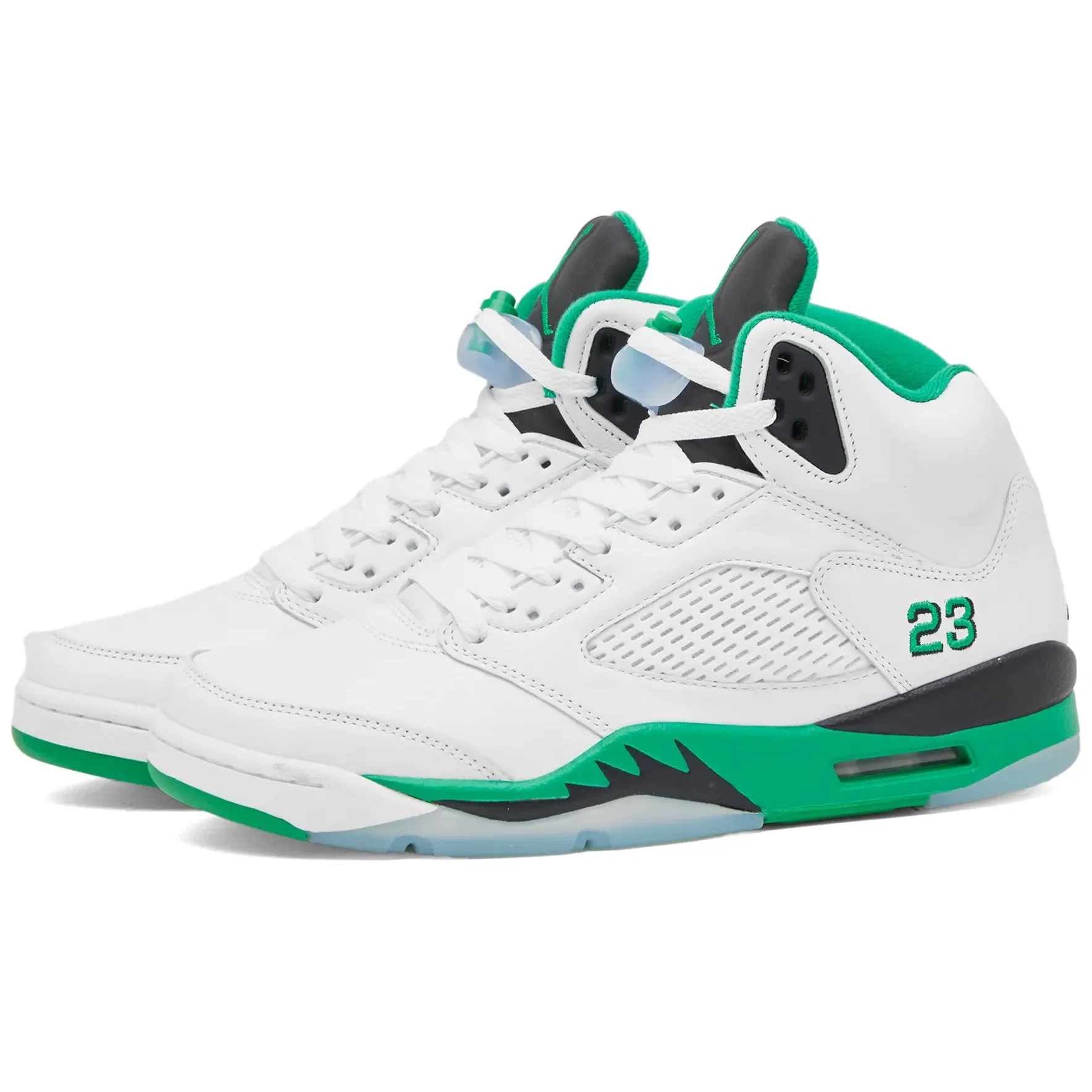 Air Jordan W 5 RETRO sneakers, white/green/blue