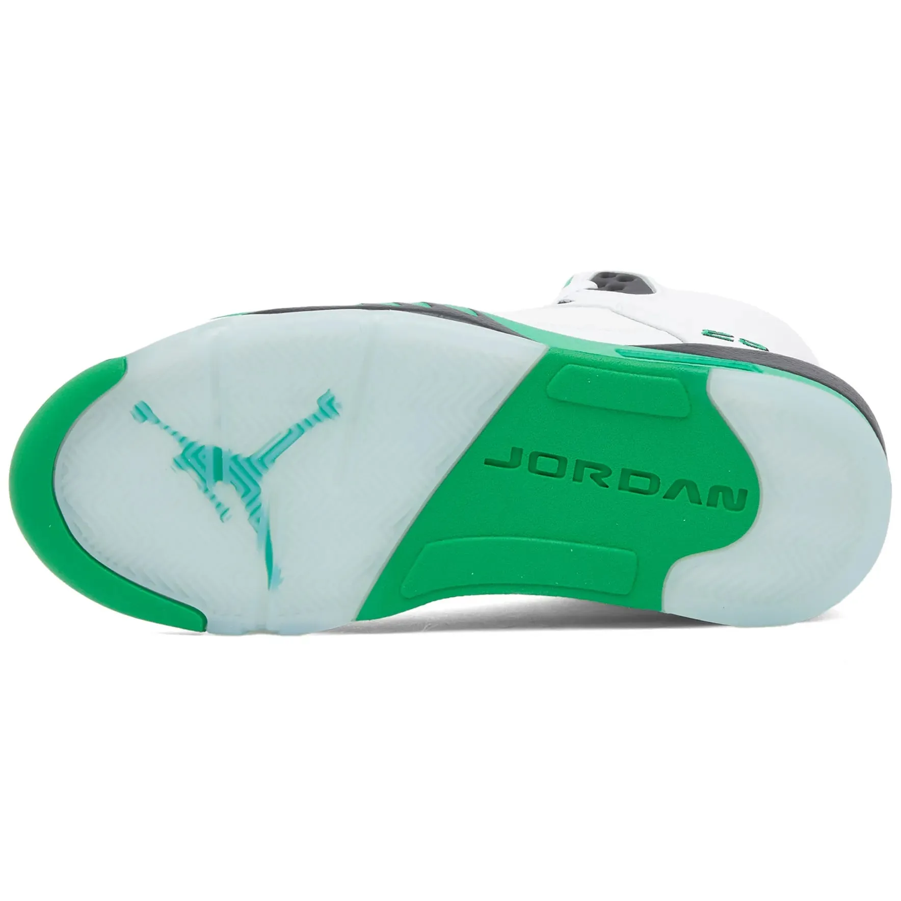 Air Jordan W 5 RETRO sneakers, white/green/blue