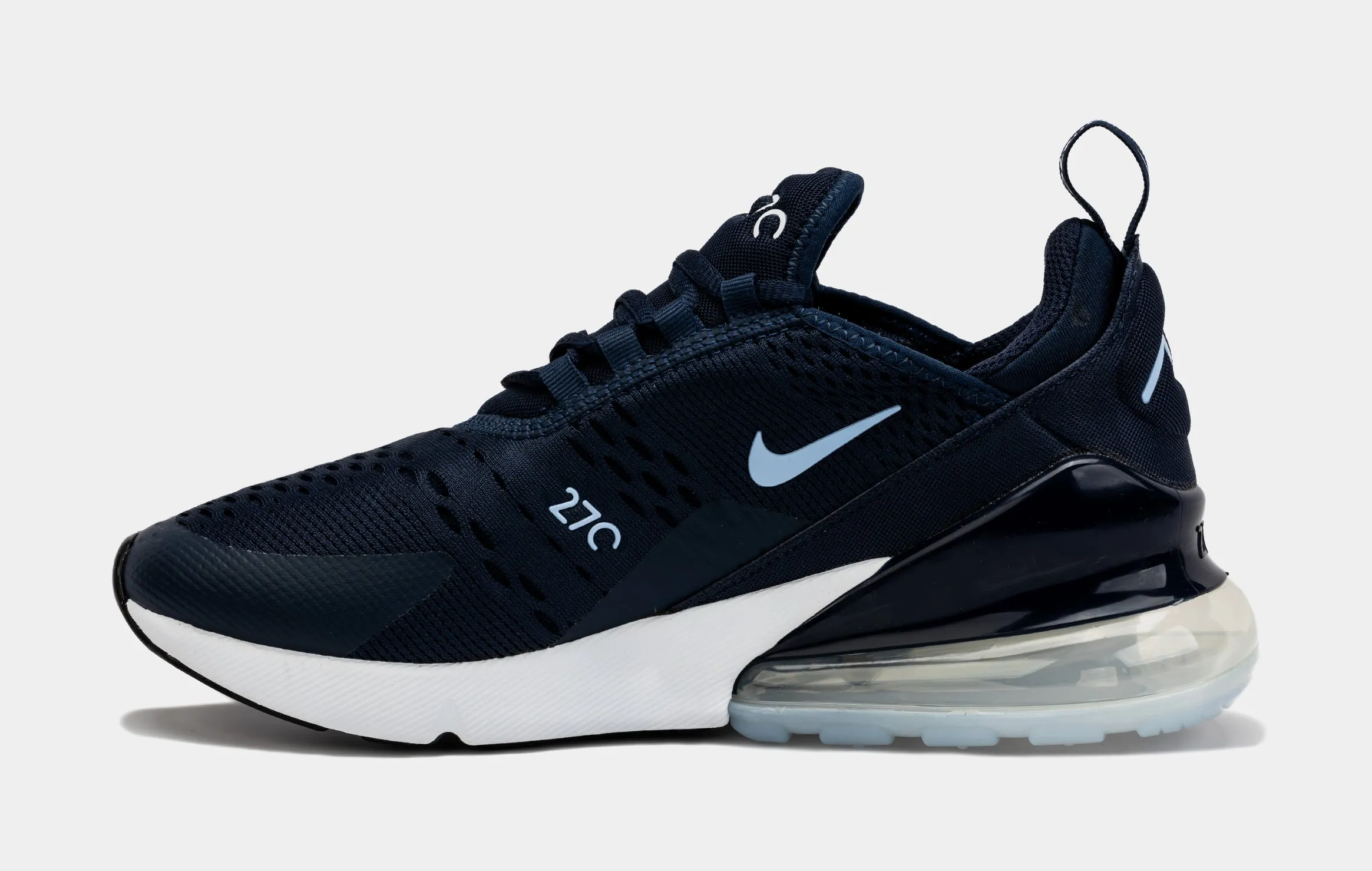 Air Max 270 Obsidian Grade School Lifestyle Shoes (Blue)