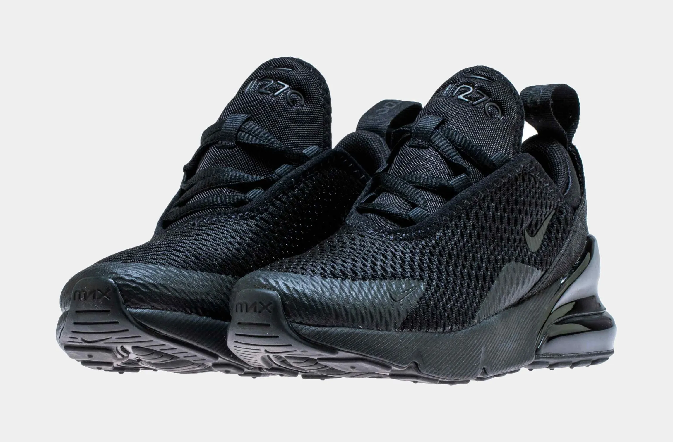 Air Max 270 Preschool Running Shoe (Black/Black)