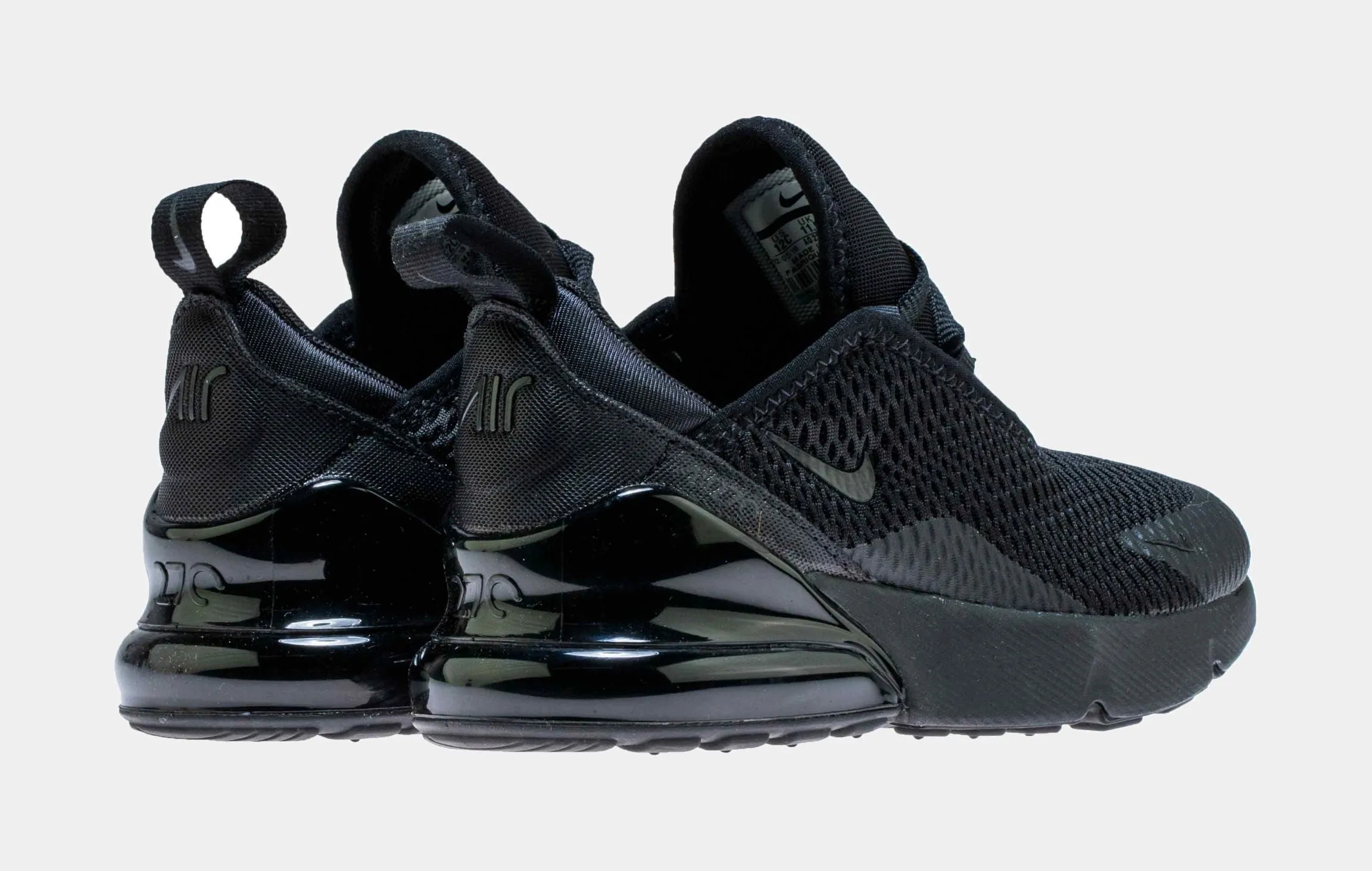 Air Max 270 Preschool Running Shoe (Black/Black)