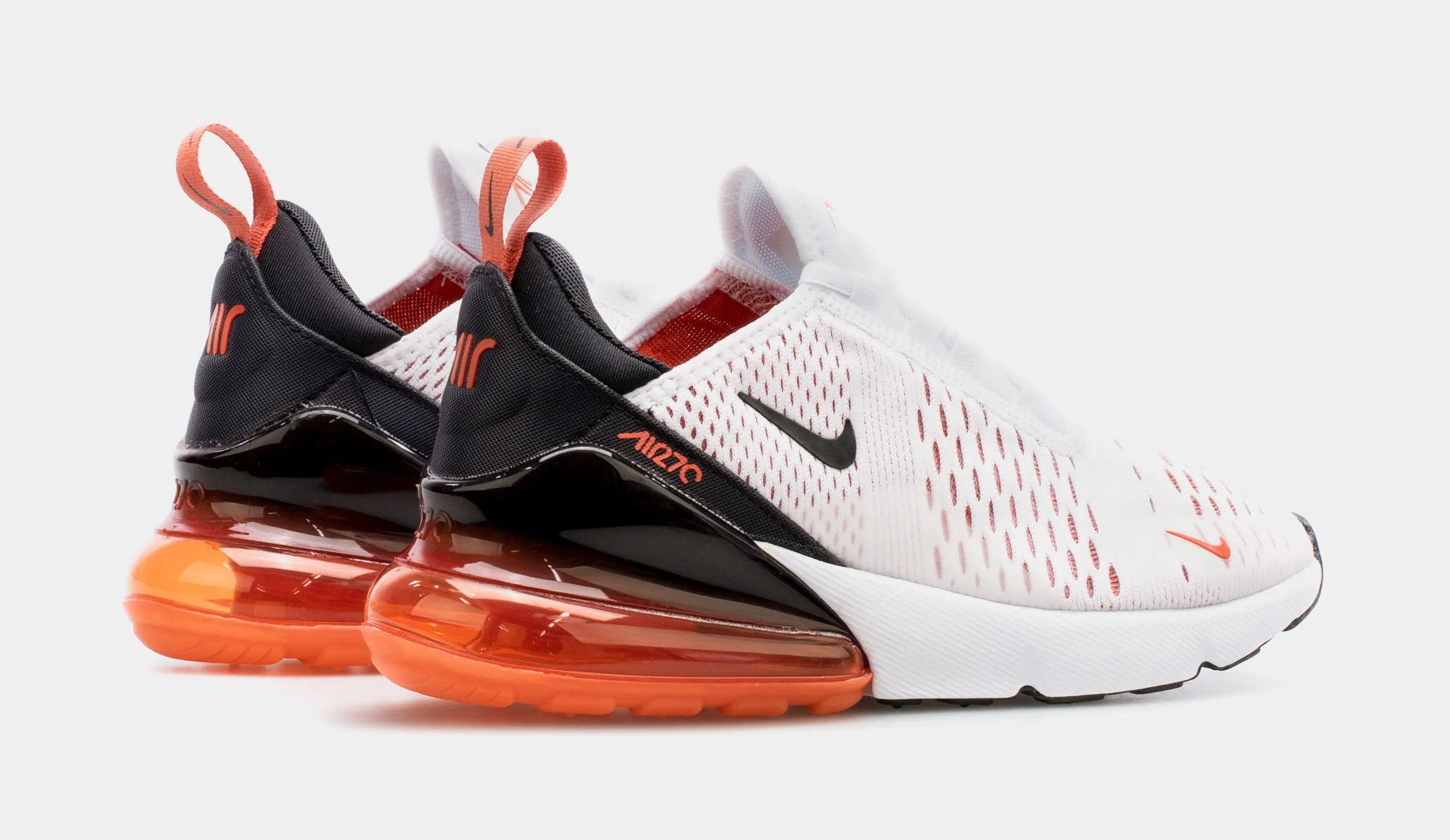 Air Max 270 Womens Running Shoes (White/Orange)