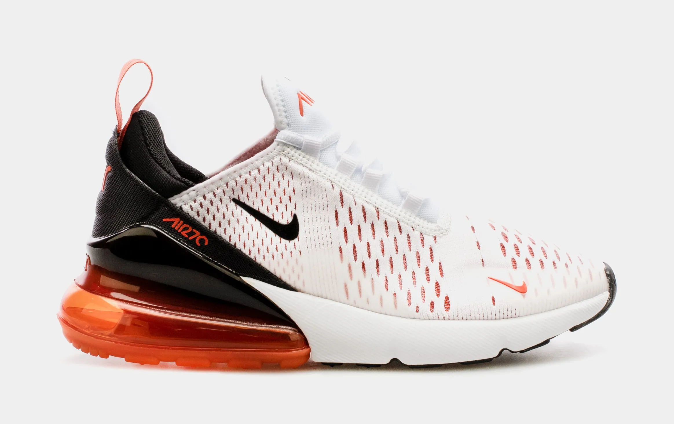 Air Max 270 Womens Running Shoes (White/Orange)