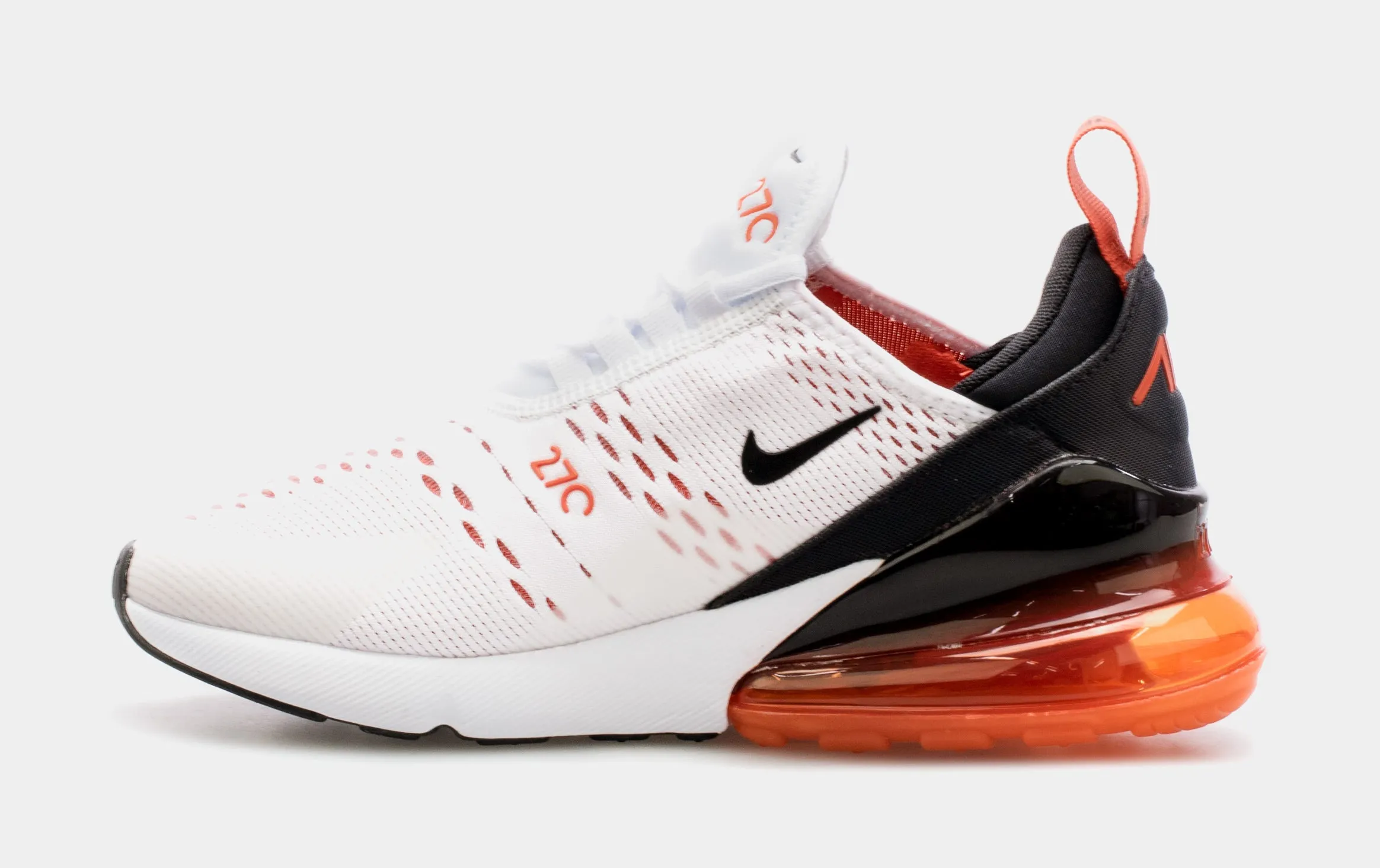 Air Max 270 Womens Running Shoes (White/Orange)