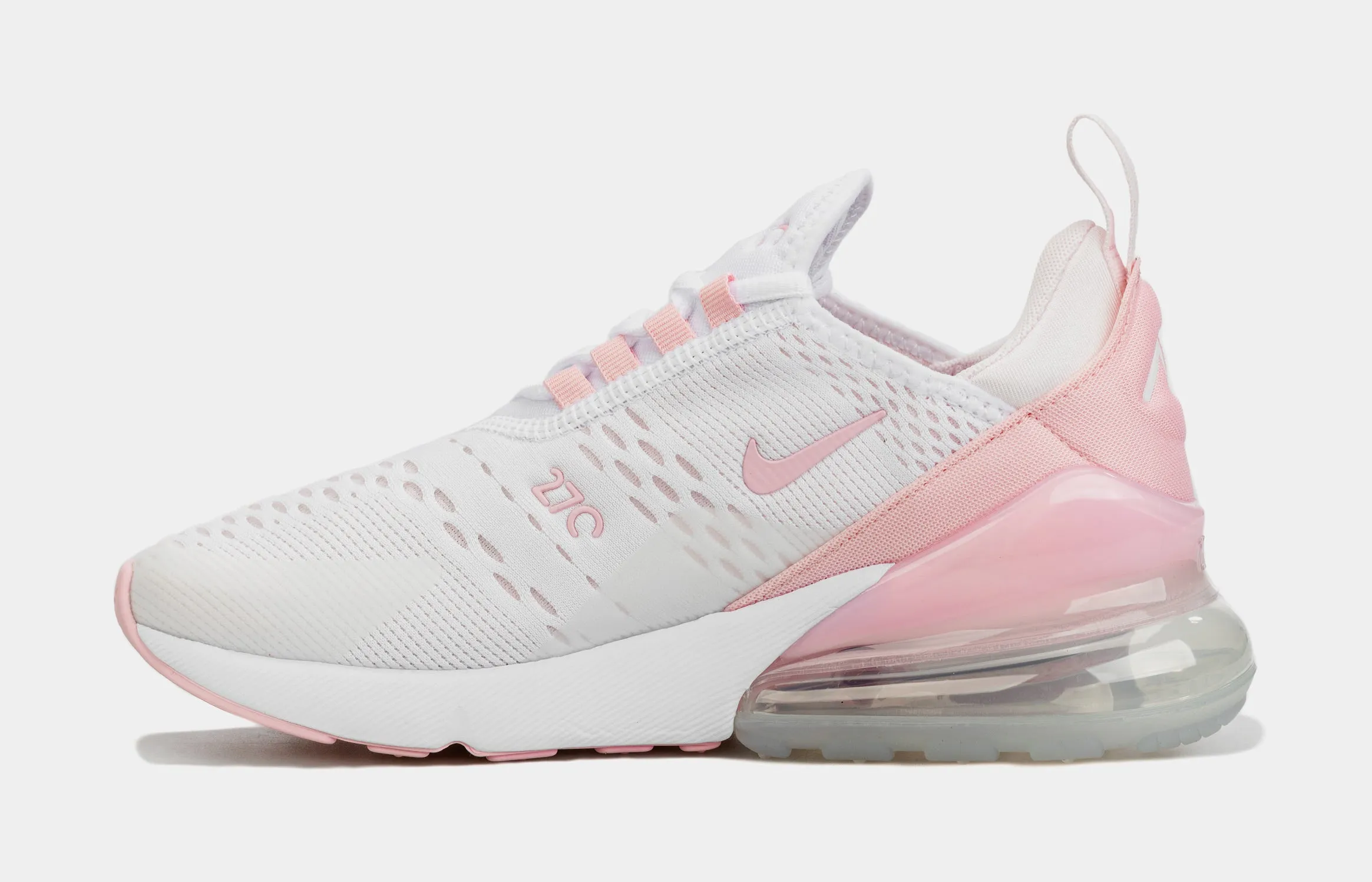 Air Max 270 Womens Running Shoes (White/Pink)