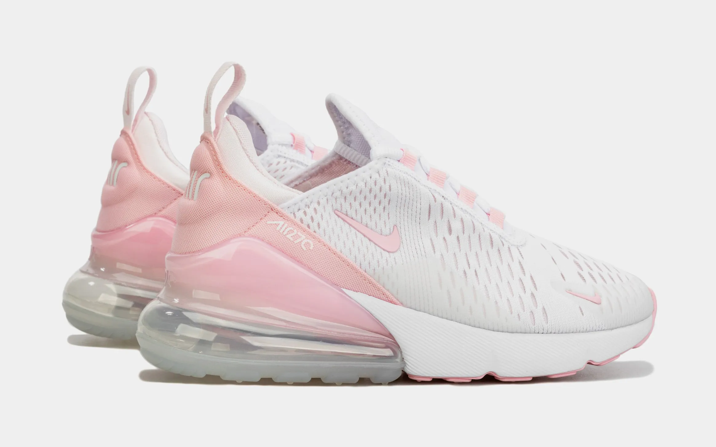 Air Max 270 Womens Running Shoes (White/Pink)