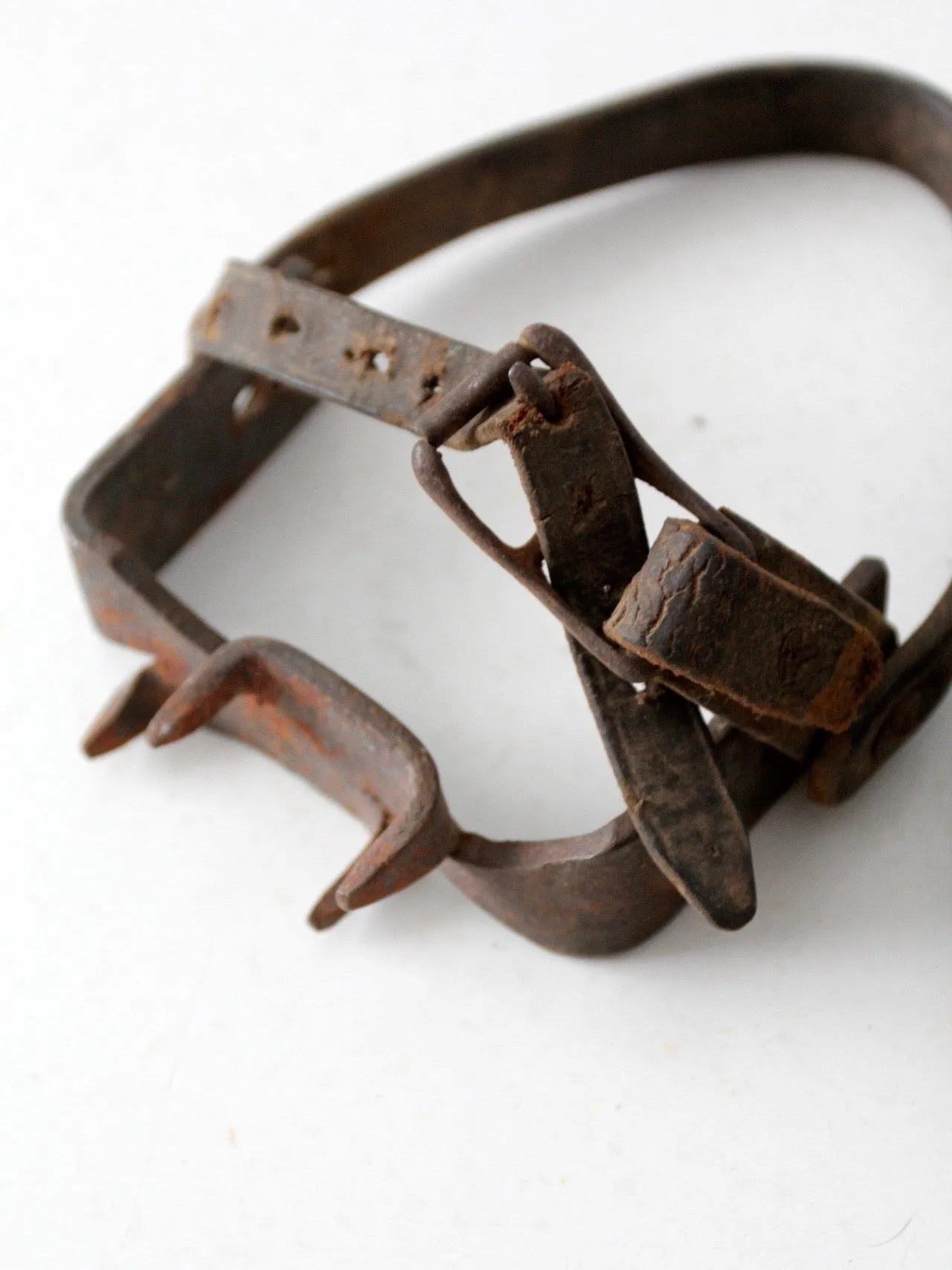 antique iron ice shoe cleats