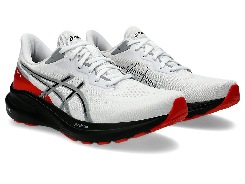 ASICS MEN'S GT 1000-13 WHITE/BLACK RUNNING SHOES