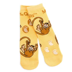 Baby/Kids Bamboo Socks with Grips - Monkey