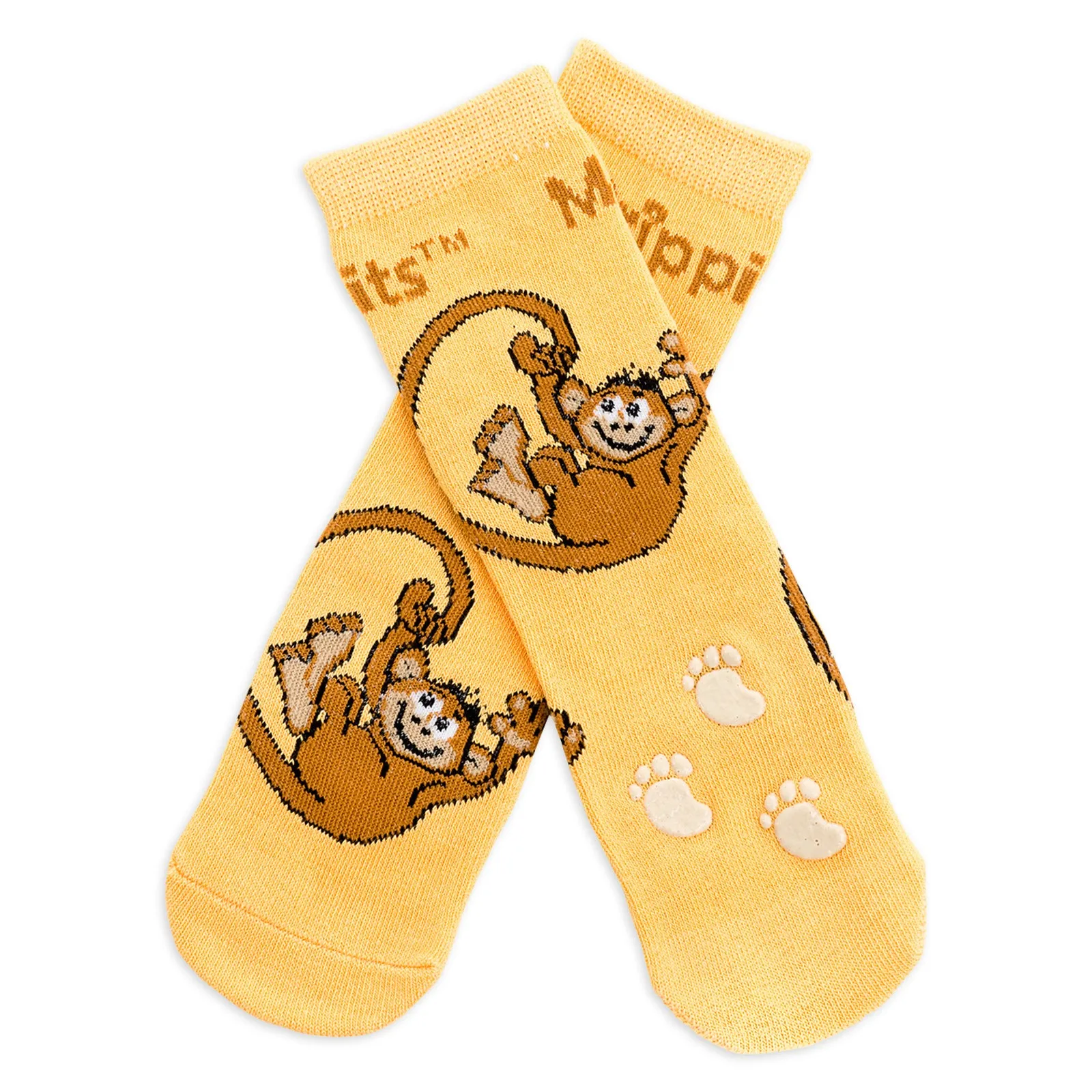 Baby/Kids Bamboo Socks with Grips - Monkey