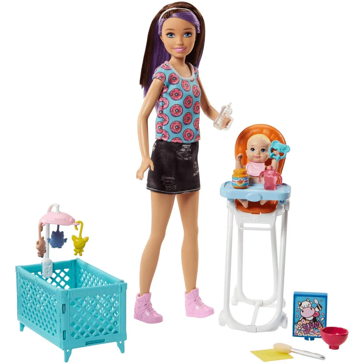 Barbie Skipper Babysitters Inc. Doll and Feeding Playset