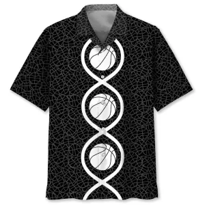 Basketball Dna Hawaiian Shirt, Gift for Basketball Player, Hawaiian Shirt for Men