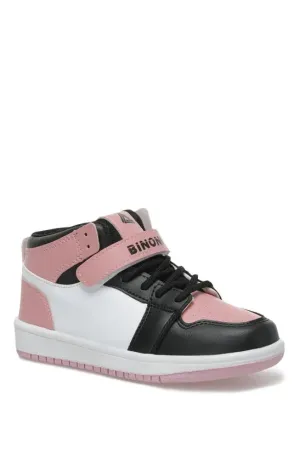 Binono Girl's Pink White High Corden F 2pr Sneaker