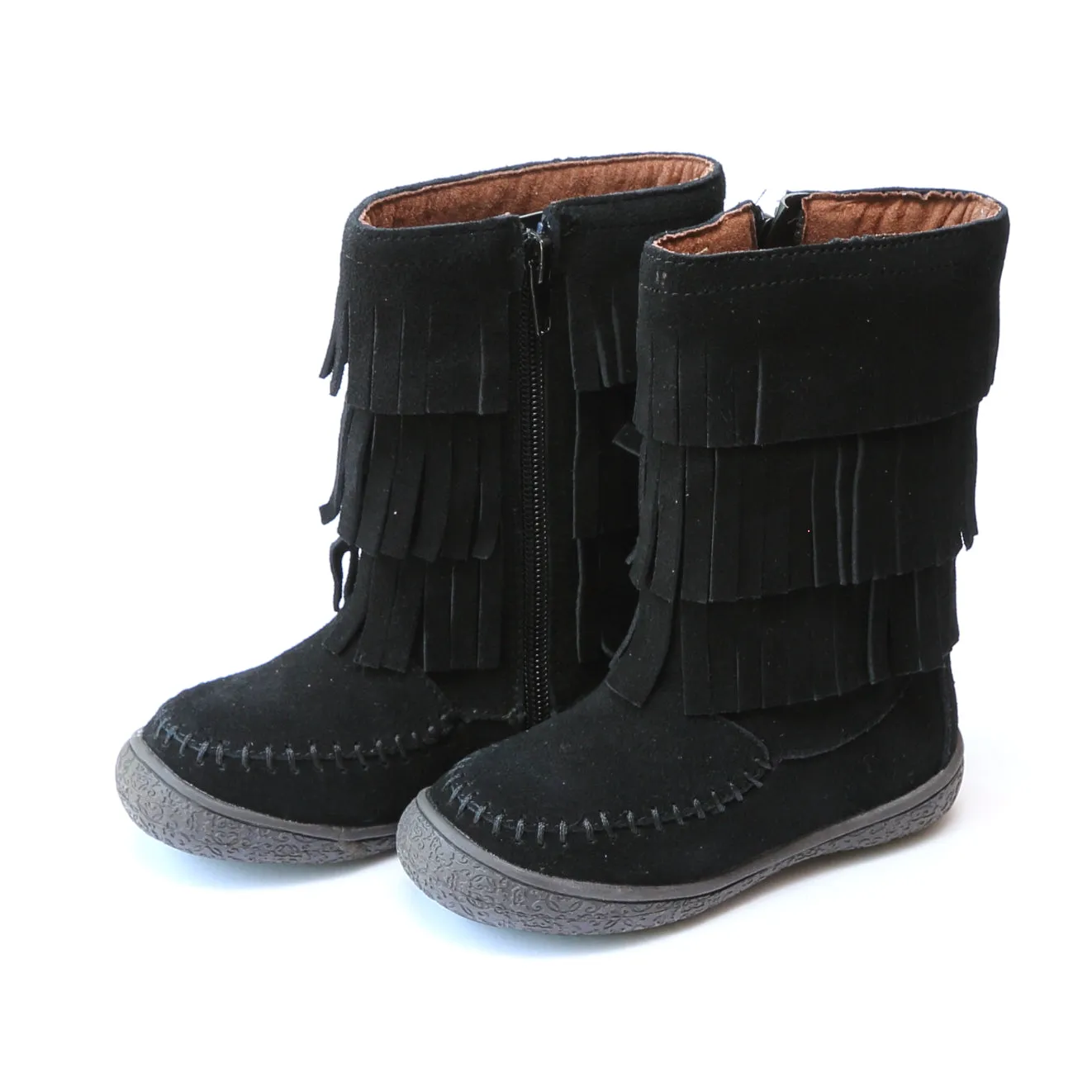 Boots 3-Tiered Fringe Leather | Winona