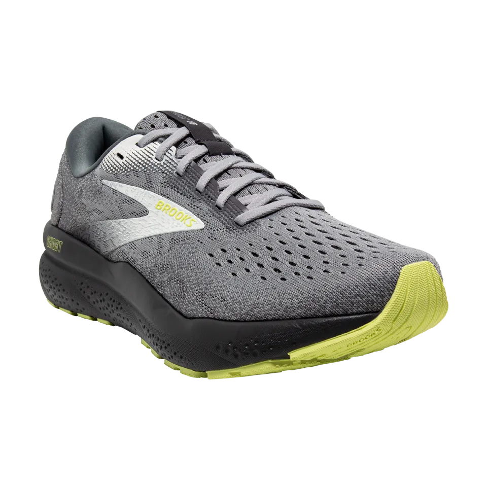 Brooks Men's Ghost 16 2E Width Primer/Grey/Lime