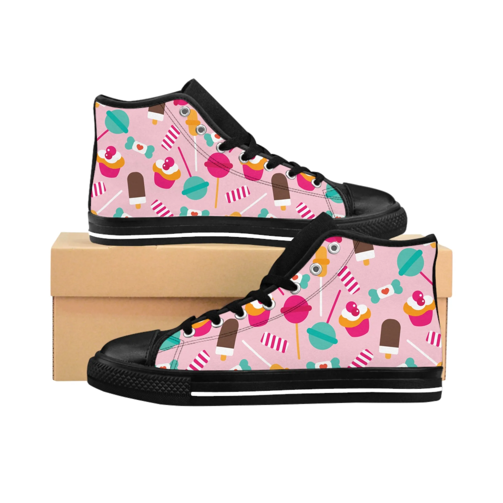 Candy Lollipop Men's Classic Sneakers