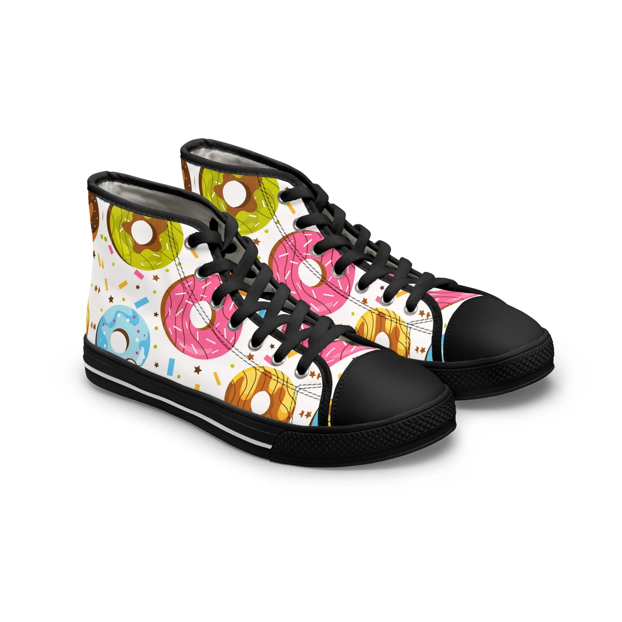 Colorful Donuts Women's High Top Sneakers