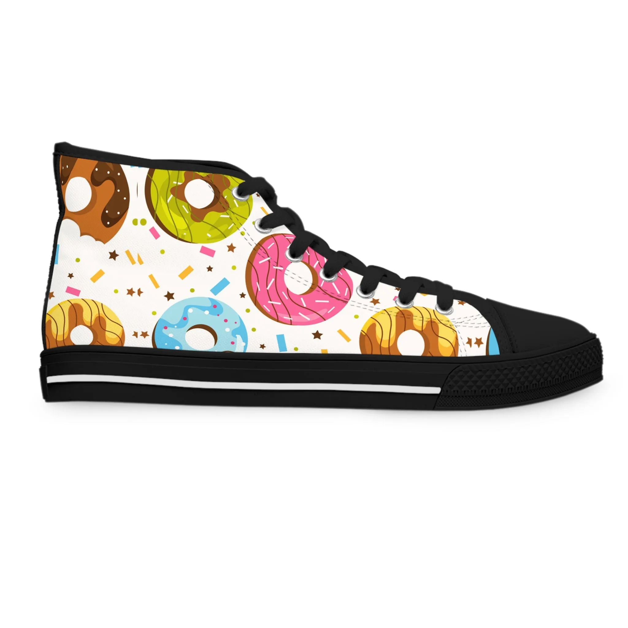 Colorful Donuts Women's High Top Sneakers