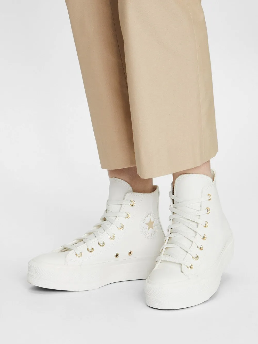 Converse Chuck Taylor All Star Lift High Top Sneakers, Natural White