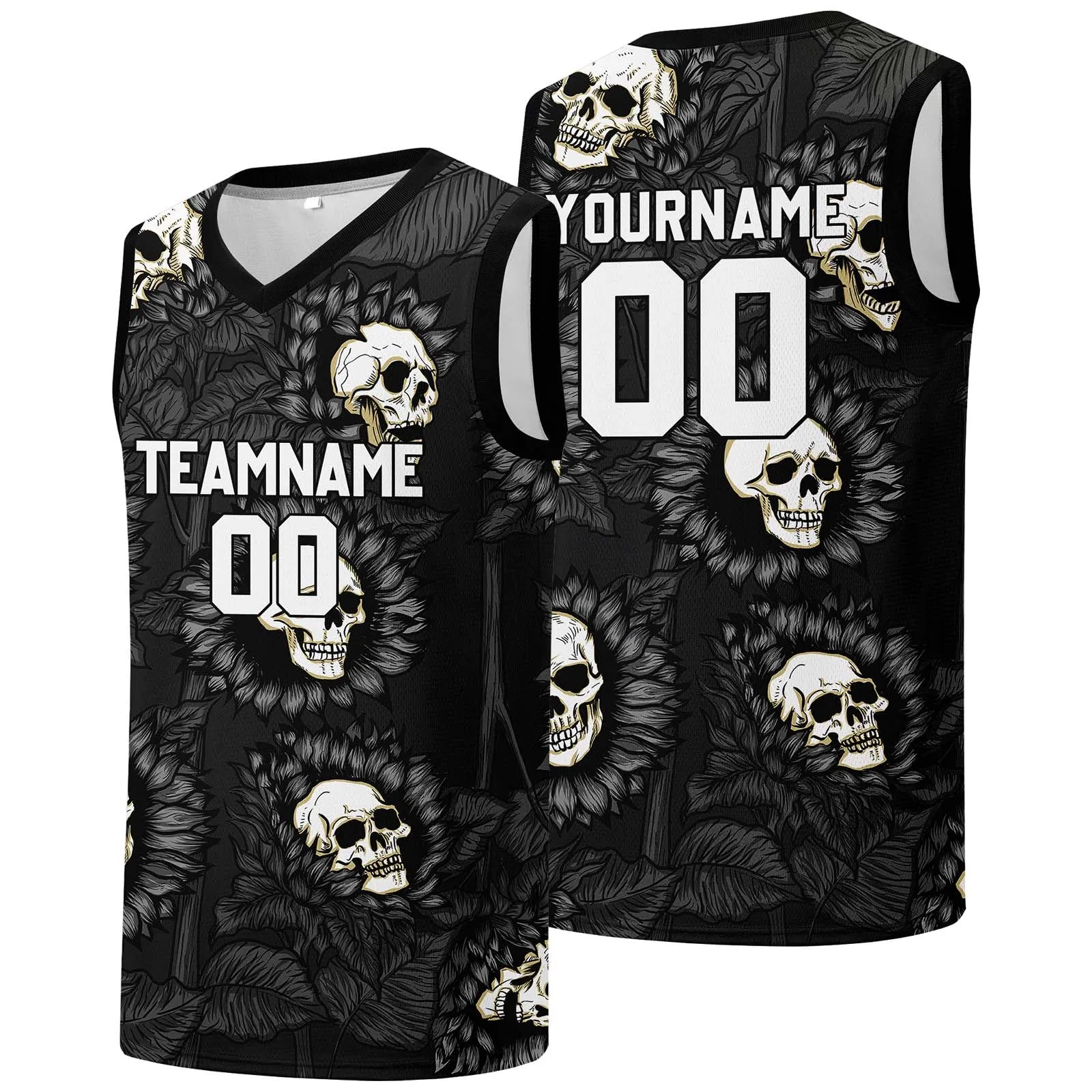 Custom basketball jersey for men and women. Stitched and printed name, number and logo Drak Grey