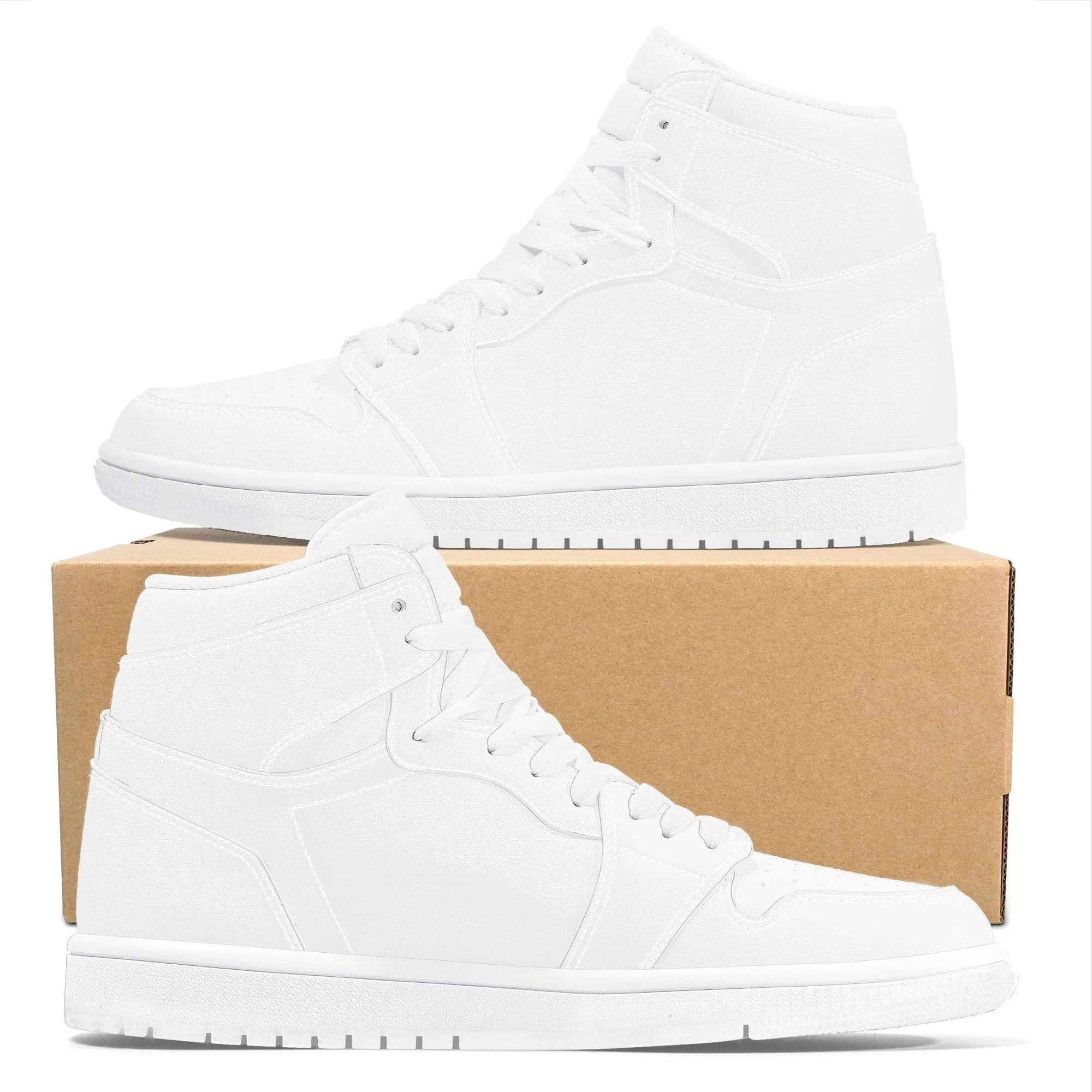 Custom High Top Sneaker -White D17