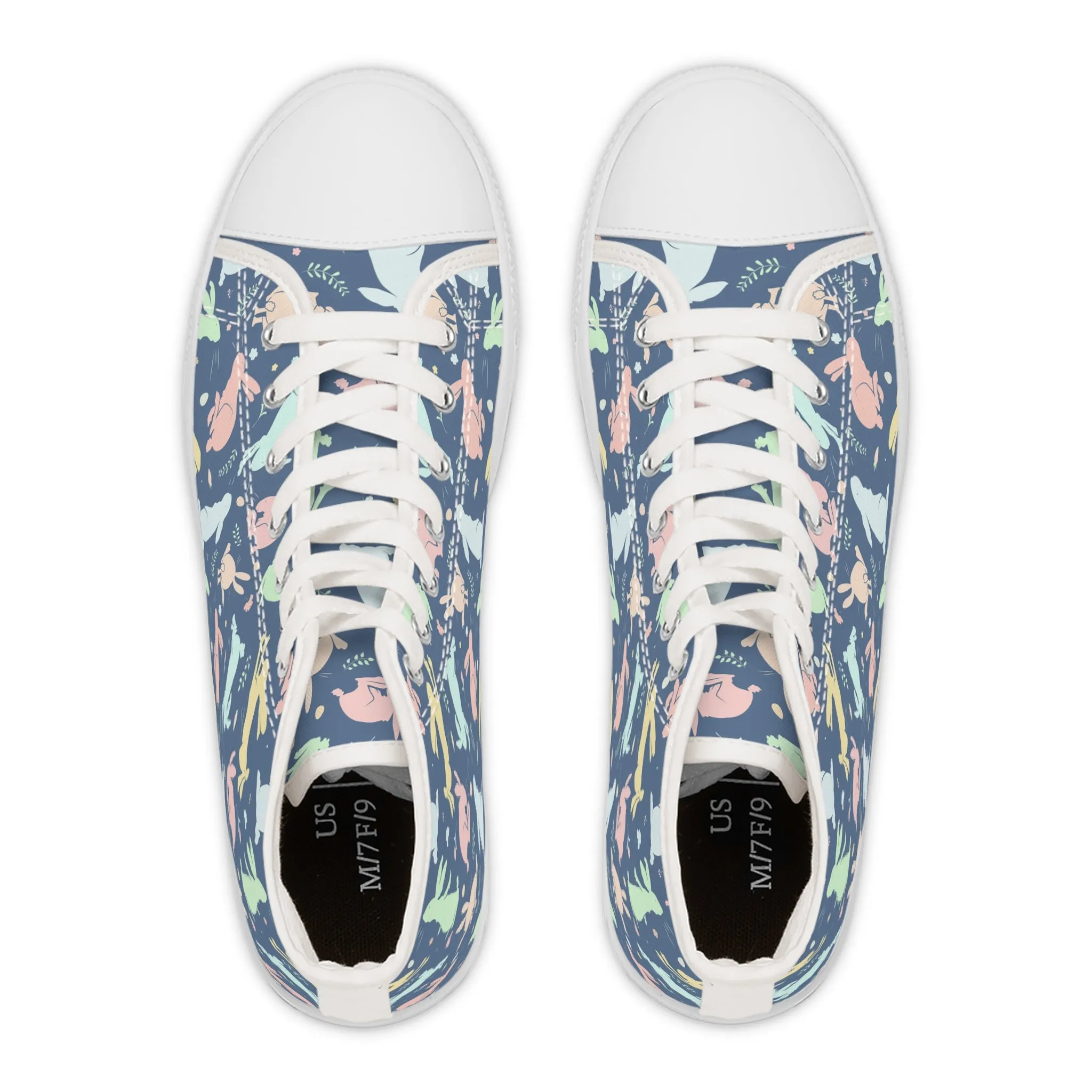 Cute Rabbit Women's High Top Sneakers