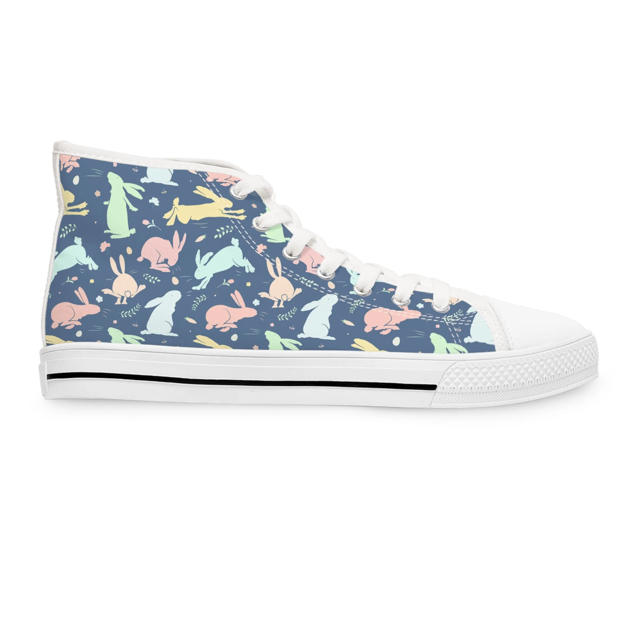 Cute Rabbit Women's High Top Sneakers