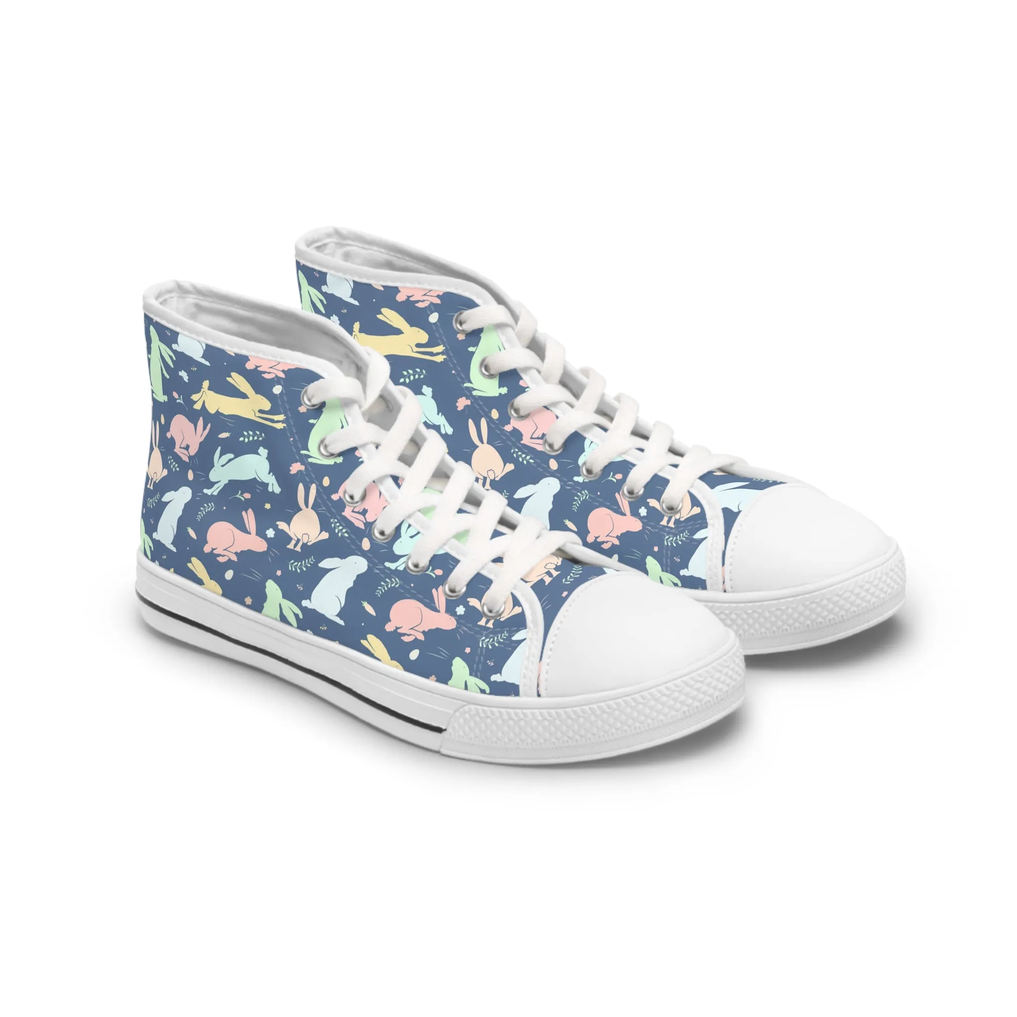 Cute Rabbit Women's High Top Sneakers