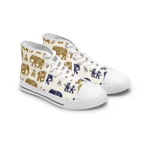 Elephants Women's High Top Sneakers