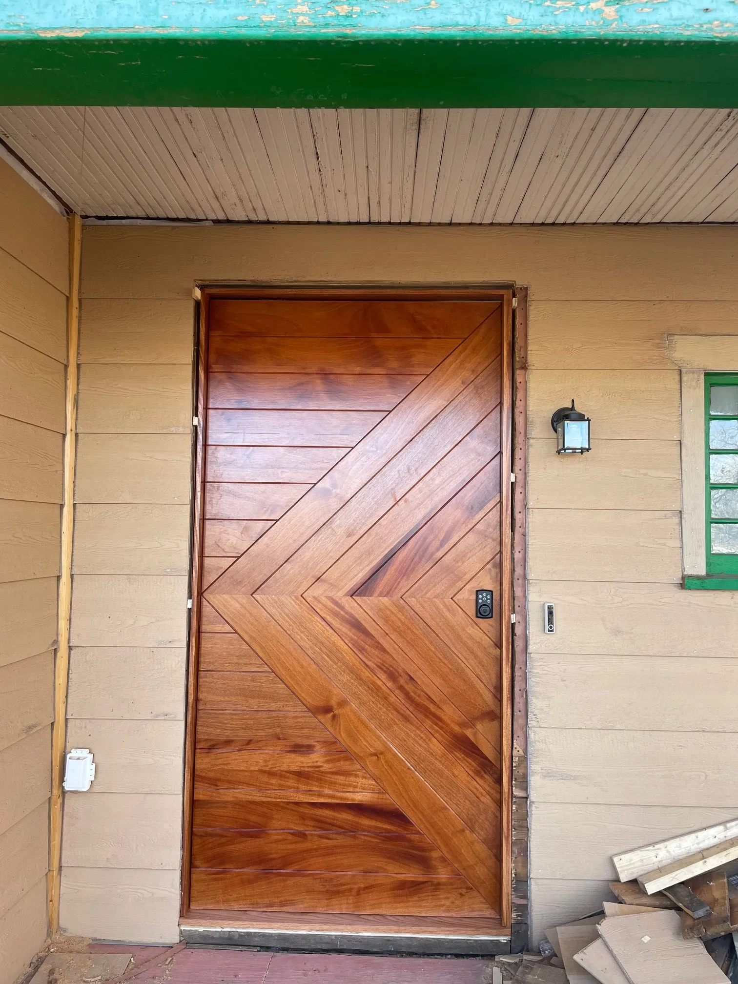 Excellence - Exterior Modern Mahogany Wood Entry Solid Front Door