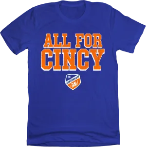 FC Cincinnati All for Cincy Block Letters