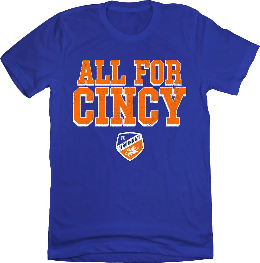 FC Cincinnati All for Cincy Block Letters