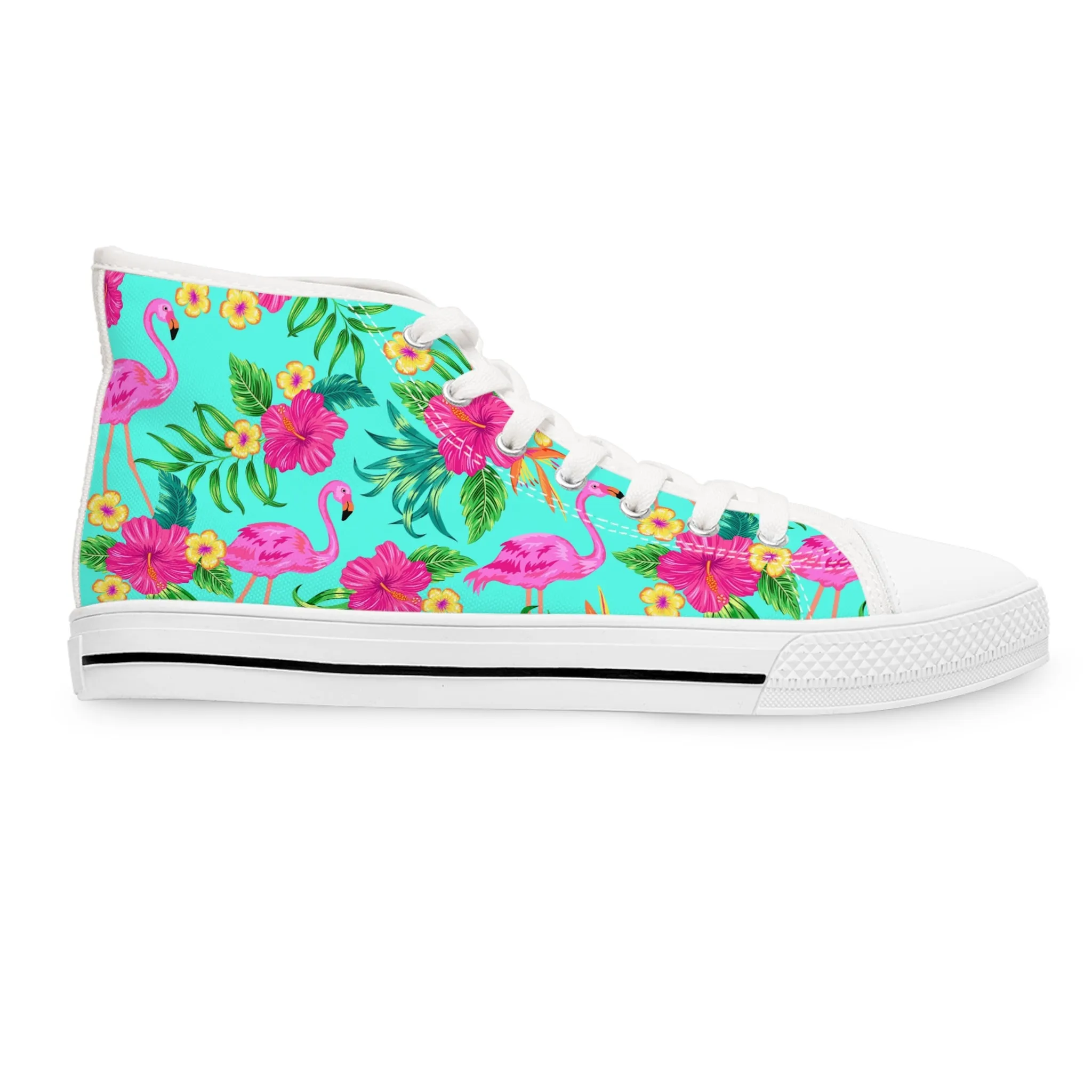 Flamingo Women's High Top Sneakers