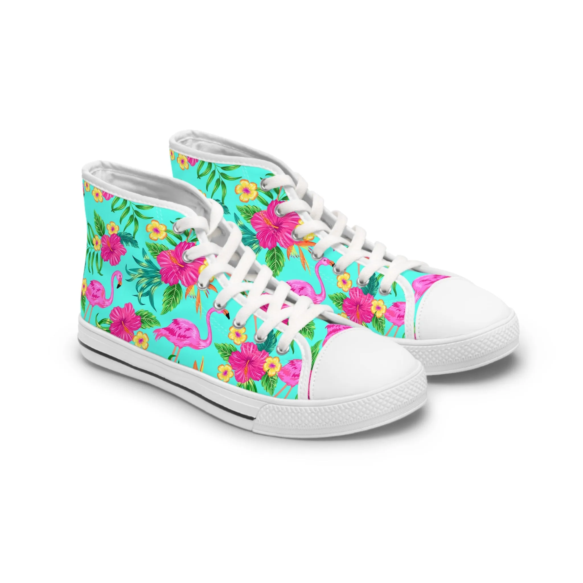 Flamingo Women's High Top Sneakers