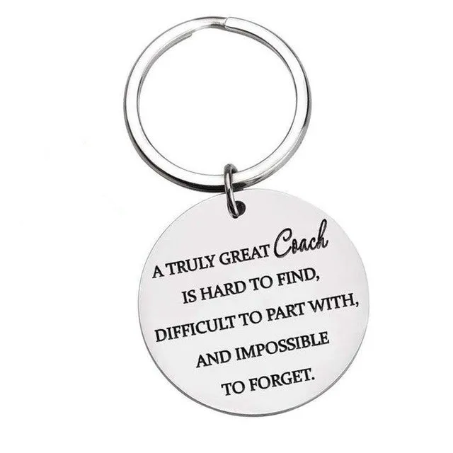 Football Basketball Baseball Key Ring for Coach Gift