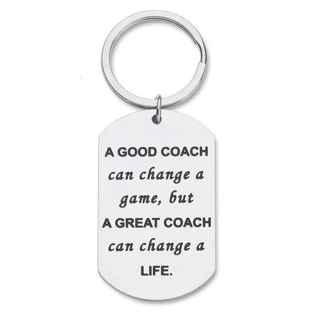 Football Basketball Baseball Key Ring for Coach Gift