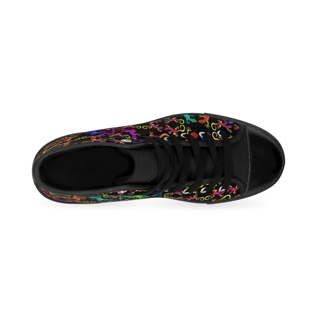 Geckos Puzzle Women's High-top Sneakers