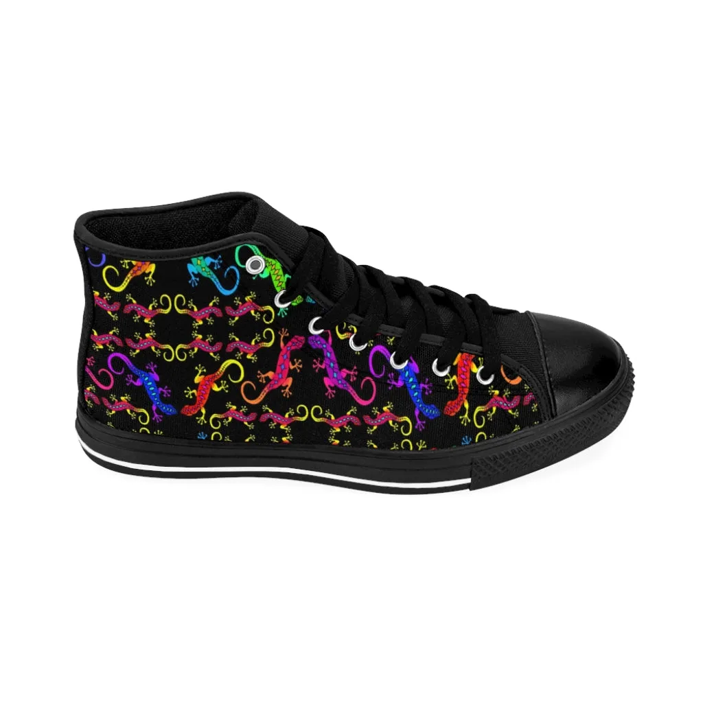 Geckos Puzzle Women's High-top Sneakers