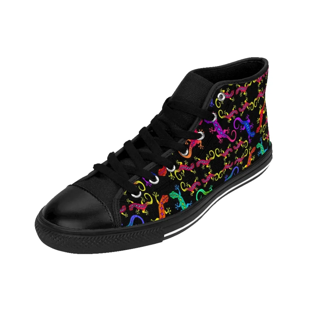 Geckos Puzzle Women's High-top Sneakers