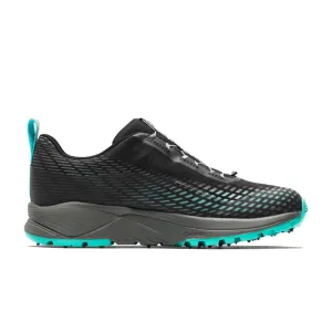 Icebug NewRun BUGrip GTX Running Shoe (Women) - Black/Jade Mist with Studs