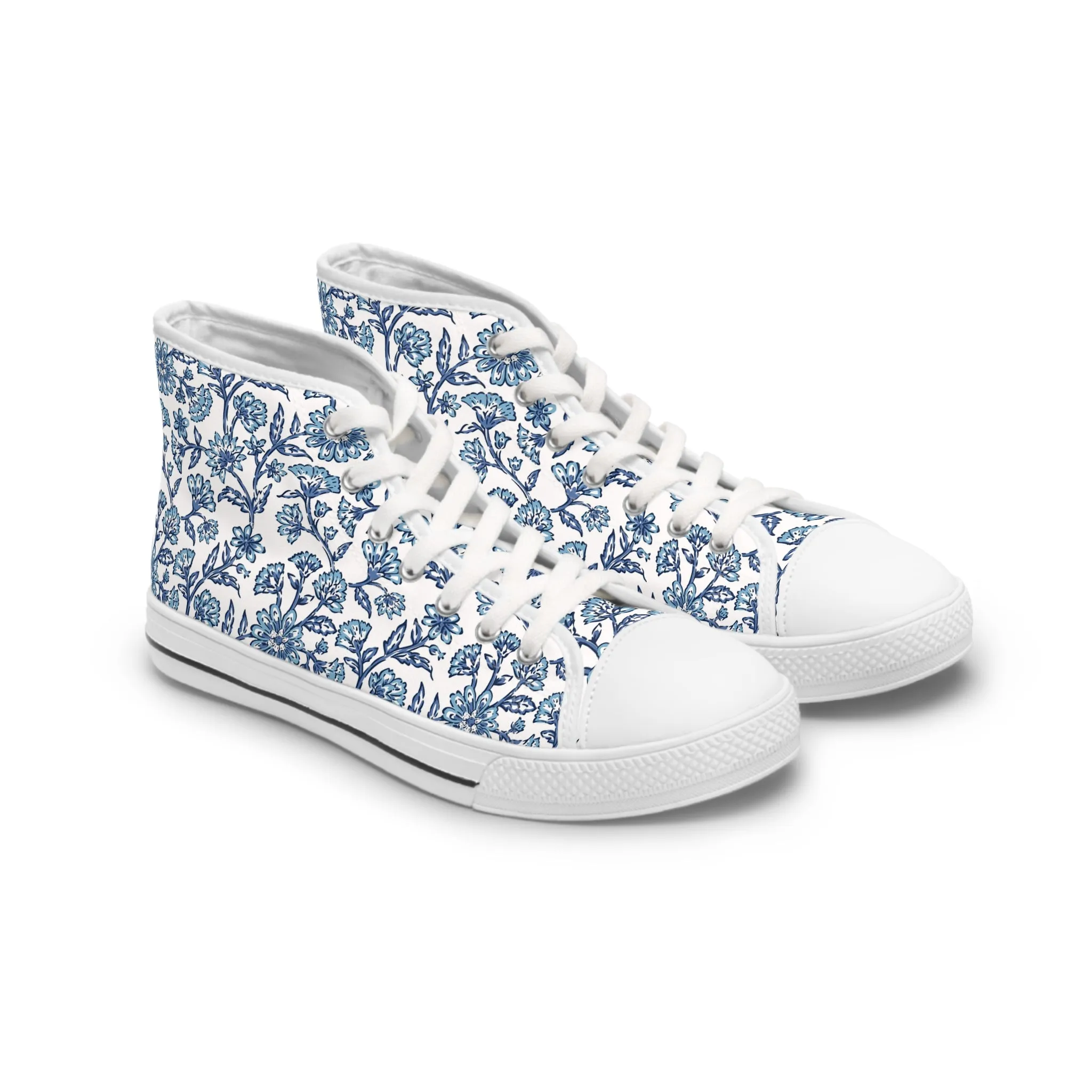 Jacobean Leaf Women's High Top Sneakers