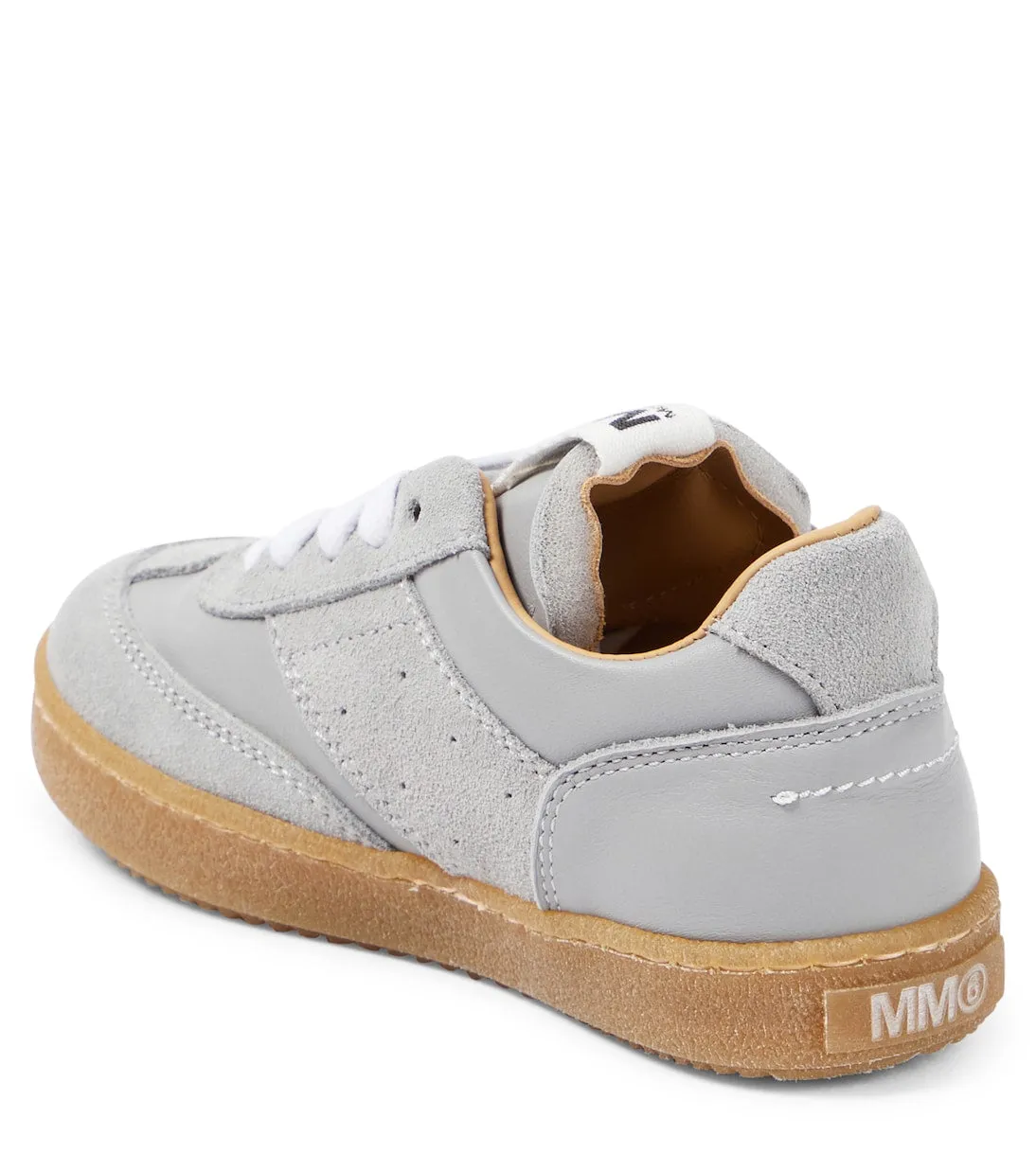 Leather sneakers Mm6 Maison Margiela Kids, beige