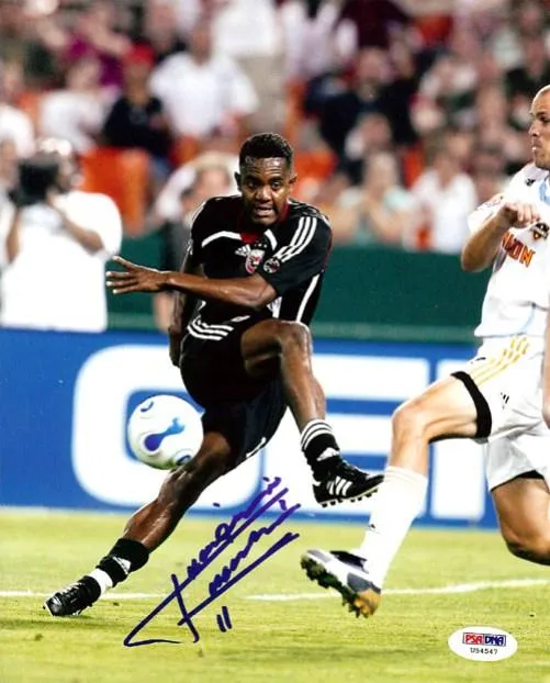 Luciano Emilio Autographed 8x10 Photo DC United PSA/DNA #U54547